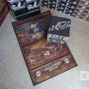 Jet-Print Velour - Jolsport in-store product promotional mat with many shoe boxes