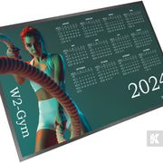 Desk Planner Mat - W2Gym green calendar mat