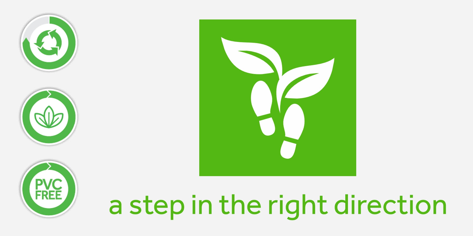 a step in the right direction, green icons