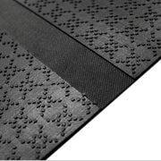 Kleen-Cable Mat EV - Close up of rubber backing including multi-grip texture and cable channel detail